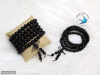 Vòng Đeo Tay Chuỗi Gỗ Mun 108 hạt