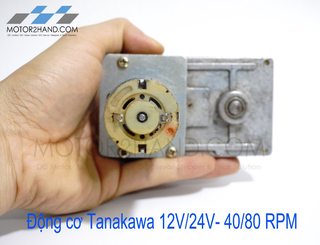 Động cơ giảm tốc TAKANAWA 12/24V- 40/80 vòng/phút trục 8mm
