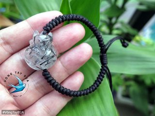 Vòng Tay Hồ Ly Thạch Anh Tóc Đen