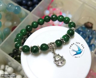 Vòng đá mã não xanh (Mẫu 03)