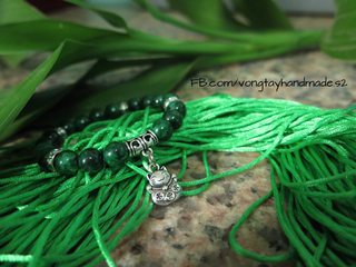 Vòng đá mã não xanh (Mẫu 01)