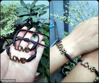 Vòng Đeo Tay Đôi Mặt Love