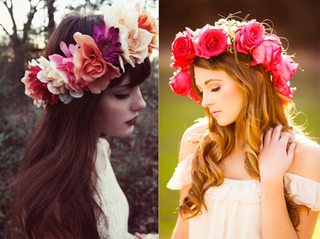 Hướng dẩn làm vòng hoa handmade đội đầu thật xinh, thật đẹp